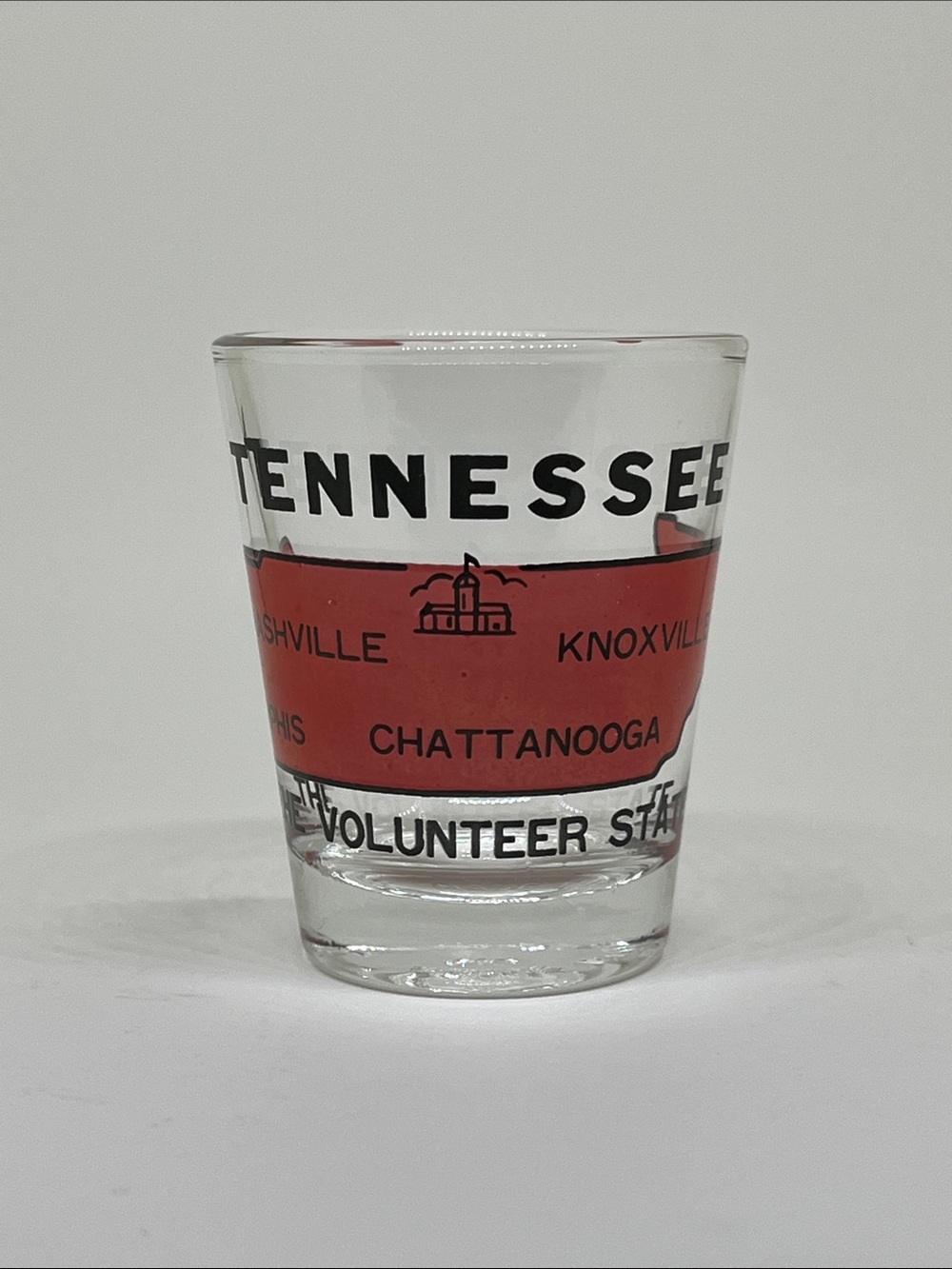 Tennessee Red Souvenir Shot Glass - Volunteer State - Picture 1 of 4